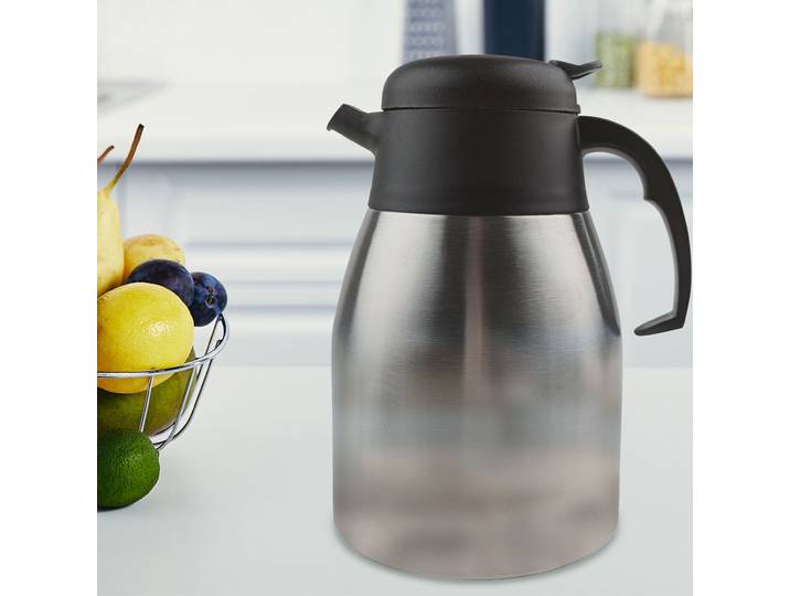 Doppelwandige Isolierkanne, Edelstahl, 1,5 l