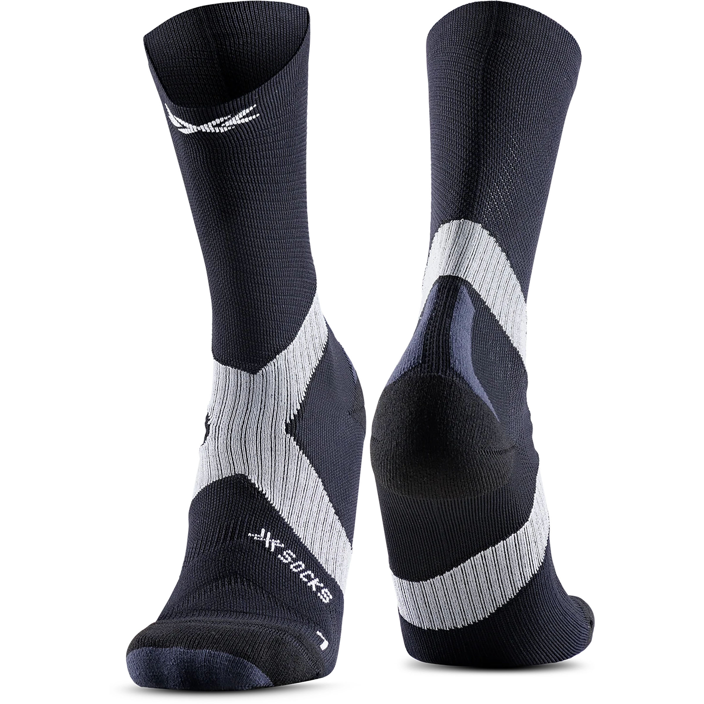X-Bionic Bike Expert Crew Fahrradsocken schwarz Größe 42 Rennrad | Gravel Elastisch