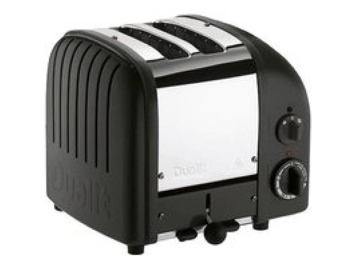 Grille-pain DUALIT - 2 tranches - Noir - 1200W - Fonction décongélation et bagels
