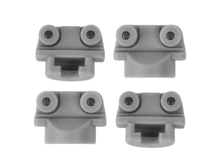 Lot de 4 Supports pour Rideaux coulissants\, compatibles avec IKEA KVARTAL Ancien système - Avec roulettes