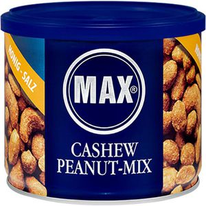 MAX Nussmischung Cashew Peanut Mix Honig-Salz, im Becher, geröstet & gesalzen, wiederverschließbar, 2 Nusssorten, 250 g