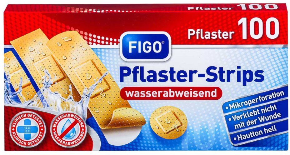 FIGO Pflaster-Strips Standard wasserabweisend 100stk