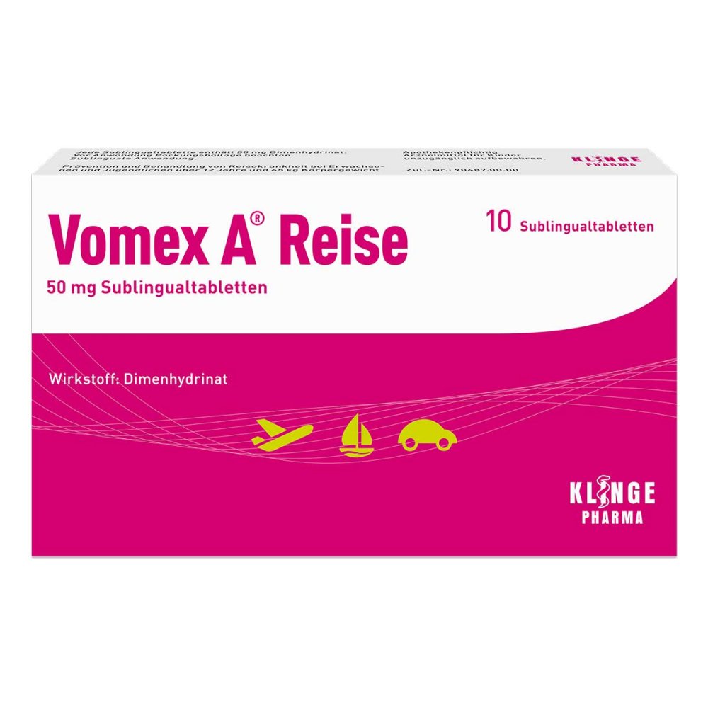 Klinge Pharma GmbH Vomex A Reise 50 mg Sublingualtabletten 12557966