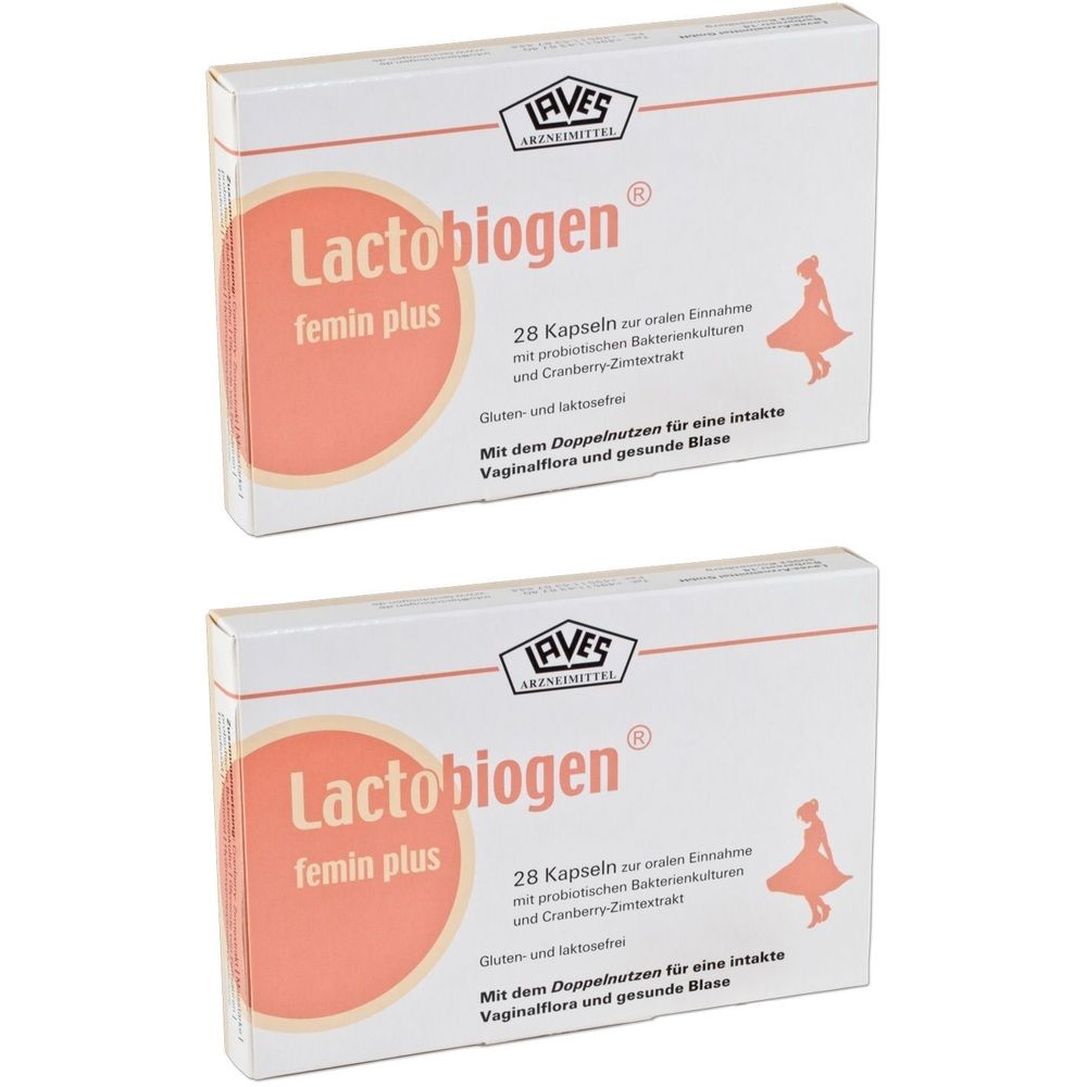 Lactobiogen femin plus Kapseln 2x 2x28 St