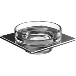 emco art Seifenhalter, Schale aus Kristallglas, klar, chrom, 163000101