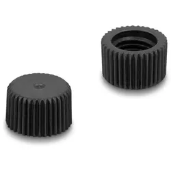 Delock Schutzkappe für M8 Stecker verschraubbar Kunststoff IP67 staub- und wasserdicht schwarz