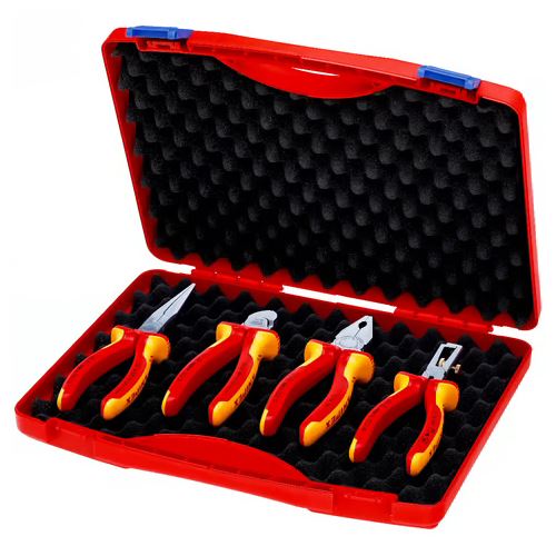 Knipex Kompakt-Box 00 20 15 (rot/gelb, in hochwertigem Kunststoffkoffer)