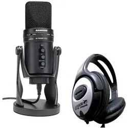 Samson G-Track Pro USB-Mikrofon mit Kopfhörer, Mikrofon