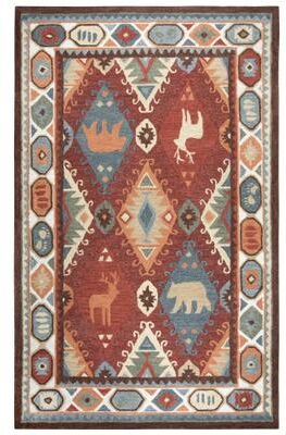 NAVATEXTURA Itasca Collection Southwestern Hand-Tufted Wool Area Rug