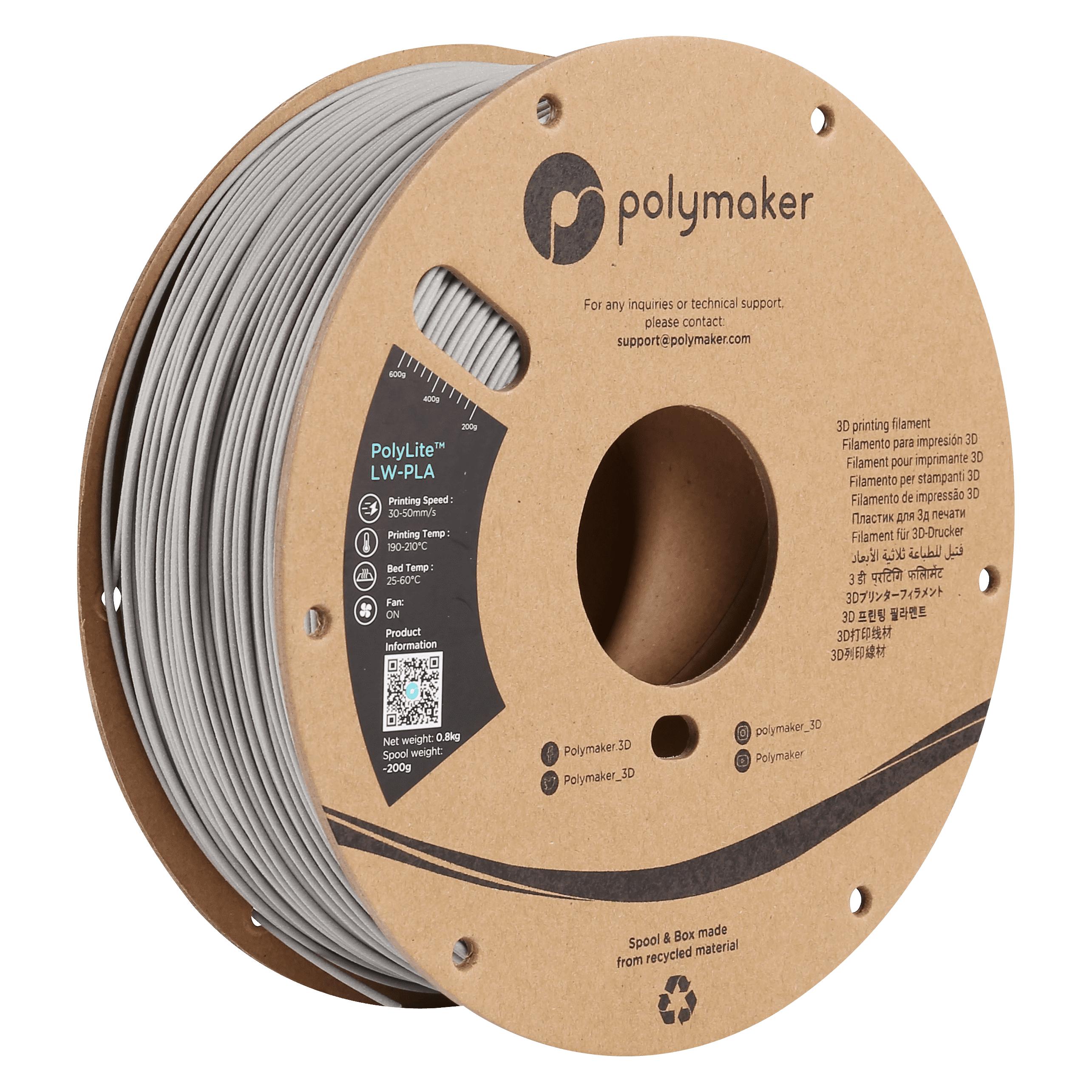 Polymaker PolyLite LW-PLA (800 g, 1.75 mm) (PA08003)