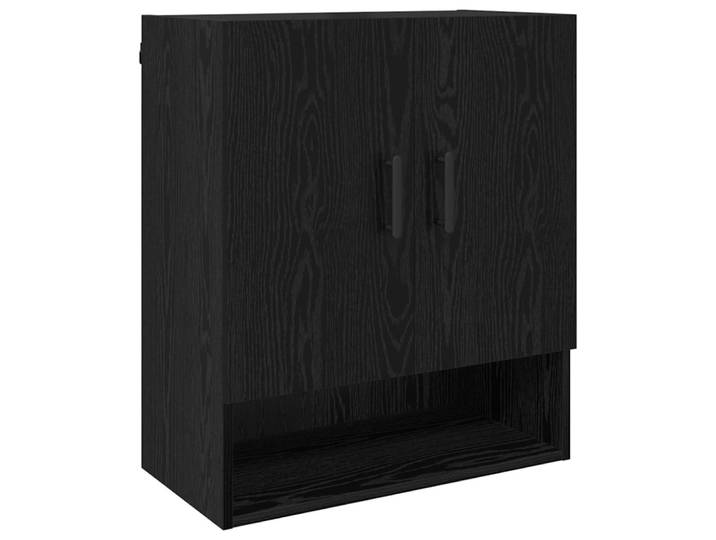 Armoire murale moderne rangement bois beige 60 x 31 x 70 cm