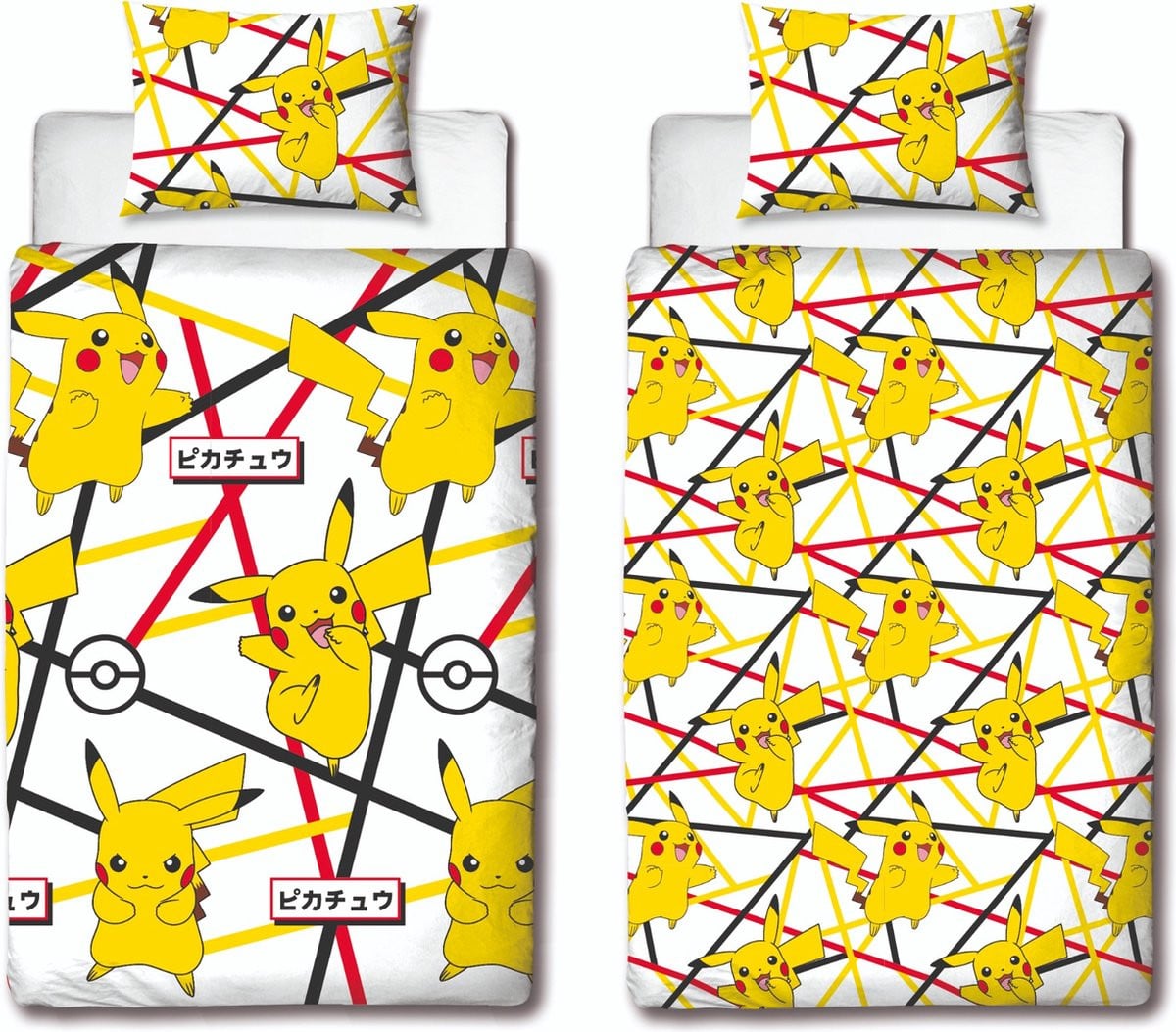 Pokemon Dekbedovertrek voor volwassenen 140 x 200 cm