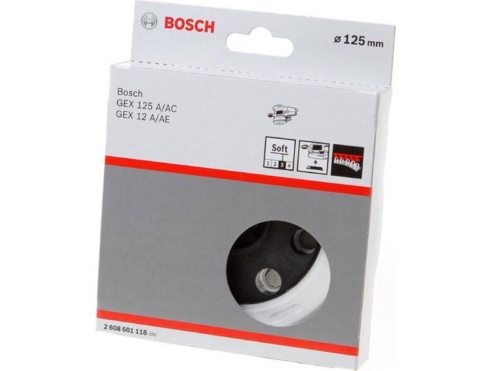Bosch - Schuurplateau zacht\, 125 mm