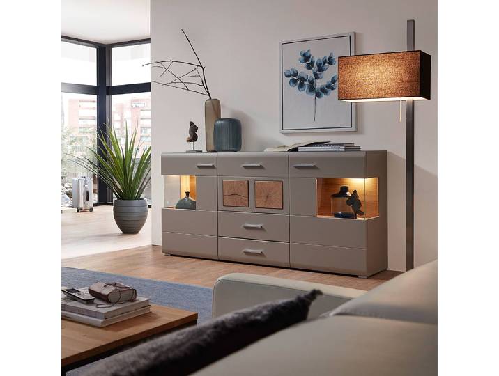 Buffet 170 x 94 x 42cm Gris/Taupe