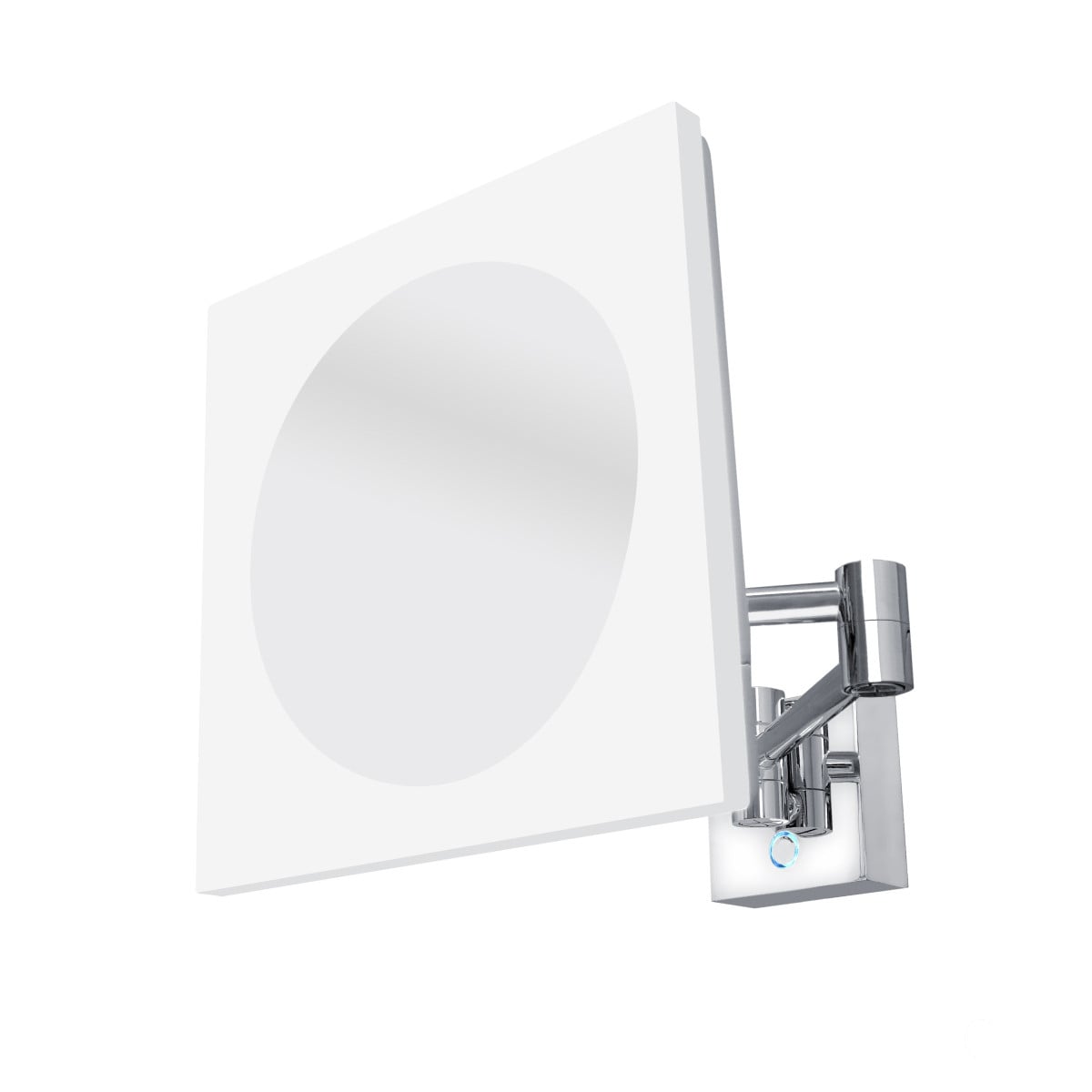 Nimco LED-spiegel voor cosmetisch gebruik, verlicht, B/D: 22,1 x 22,1 cm