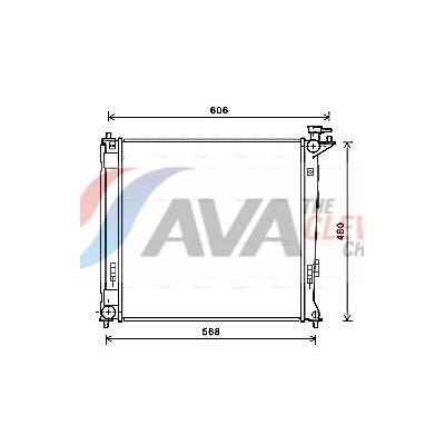 AVA CLEVER CHOICE Kühler, Motorkühlung hy2284 für KIA