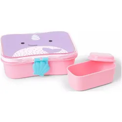 2x Skiphop Lunchbox, Lunchbox, Rosa, Violett, Weiss