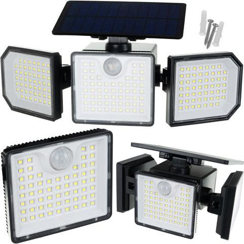 Northio Solar LED Zonnelamp met 167 LED's, 500 lumen, bewegingssensor en afstandsbediening