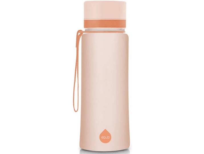 Trinkflasche EQUA Plain Midnight , orange (transparent, orange), H:21cm, Tritan, Trinkflaschen, Trinkflasche, Tritan-Kunststoff, 600 ml