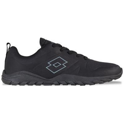 Barfußschuh LOTTO, Damen, Gr. 43, schwarz (schwarz, grau), Kunstfaser, Synthetik, Schuhe Barfußschuh, - extra breite Zehenbox für uneingeschränkte Bewegungsfreiheit