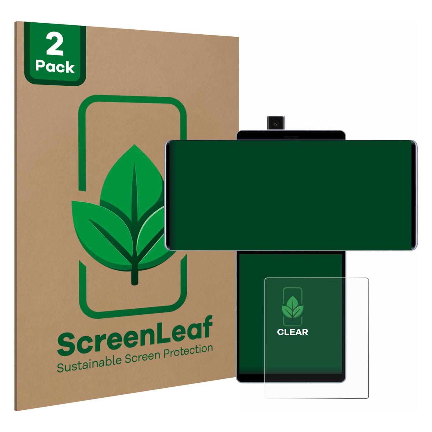 ScreenLeaf Schutzfolie nachhaltiger Displayschutz Displayschutzfolie Folie Klar Transparent (LG Wing) (6139660)
