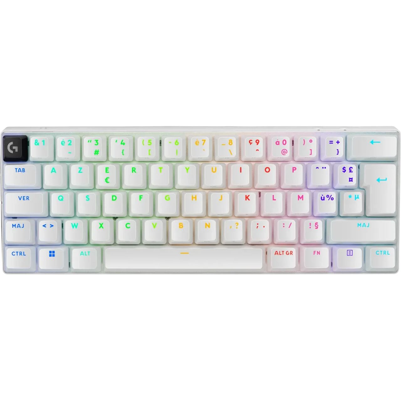 Logitech PRO X 60 LIGHTSPEED Wireless Gaming Keyboard (Tactile) - WHITE - FRA - CENTRAL-419