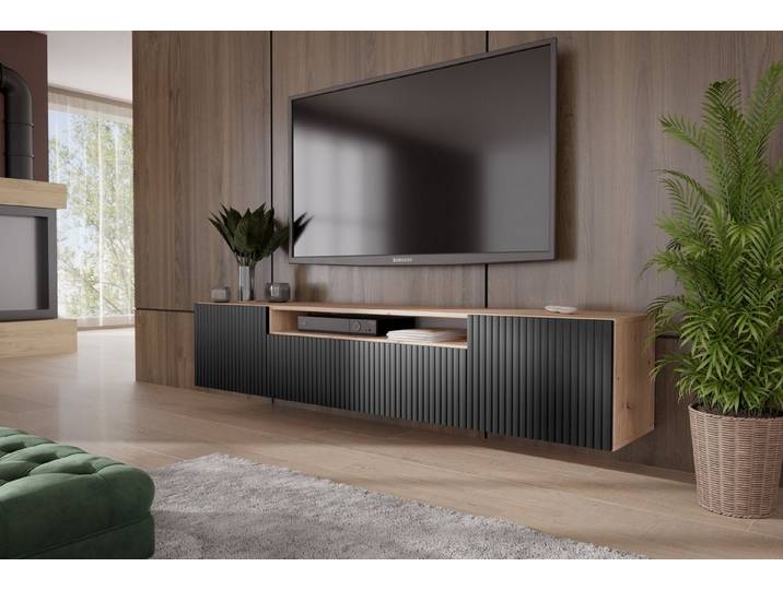 ALTDECOR Lowboard TILO-W (TV-Schrank, TV Möbel, TV Cabinet, Fernsehtisch bodenstehend 200cm), Fernseher schrank, TV Kommode, TV Tisch, TV Sideboard, TV Boar