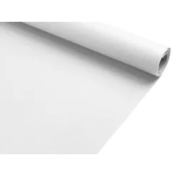 Event- und Messeteppich Rips DUBLIN | Polar Weiß | 2,00m x 28,00m | Gerippter Nadelfilz-Boden Meterware | Schwer entflammbar