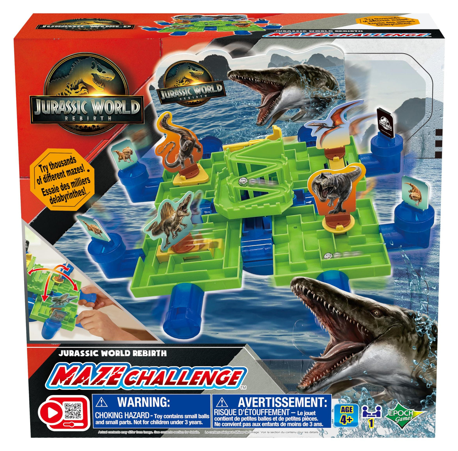 EPOCH Jurassic World Maze Game Party Game voor kinderen vanaf 4 jaar