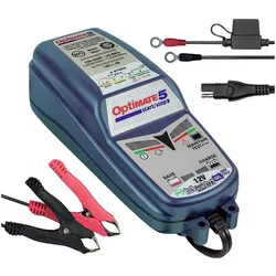 Tecmate, Autobatterie Ladegerät, Automatikladegerät Ladegerät 5 12V 15 bis 192Ah (4 A, 12V)