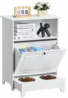 Tools, Home & Hobby Elevated Dog Feeding Station With Storage Cabinet And Stainless Steel Bowls Elevated Dog Feeding Station With Storage Cabinet And Stainless Steel Bowls