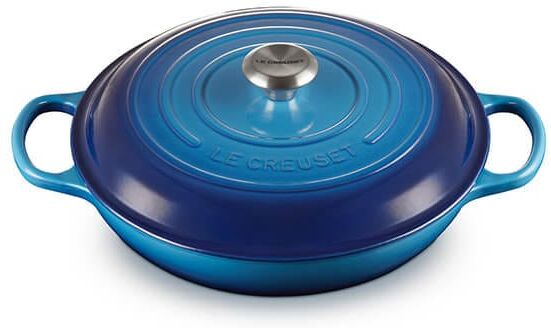 Le Creuset Signature Azure Cast Iron 30cm Shallow Casserole