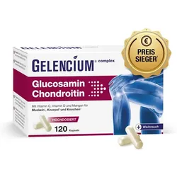 GELENCIUM® Glucosamin Chondroitin hochdosiert mit Vitamin C 120 St