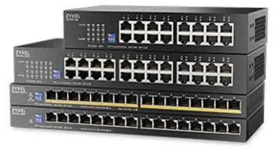 Zyxel GS1100-16S 16-Port Gigabit Unmanaged Switch met DIP-switch