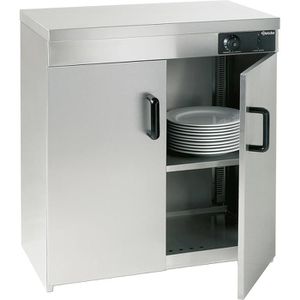 Bartscher Wärmeschrank 2T, 103122, 110-120 Teller, Edelstahl, silber, 2-türig, 1200 W