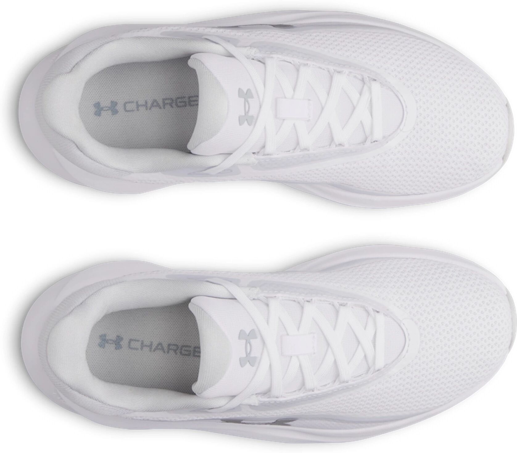 Trainingsschuh UNDER ARMOUR "UA Radiant TR", Damen, Gr. 36, weiss (weiß, distant gray, metallic silber), Synthetik, Textil, Schuhe Trainingsschuh, besonders geeignet für Gym und Fitnessstudio weiß, distant gray, metallic silber 36
