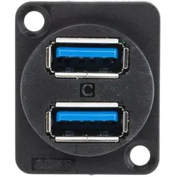RS PRO Xlr Dual Usb3 Csk Holes, Elektronikkabel + Stecker