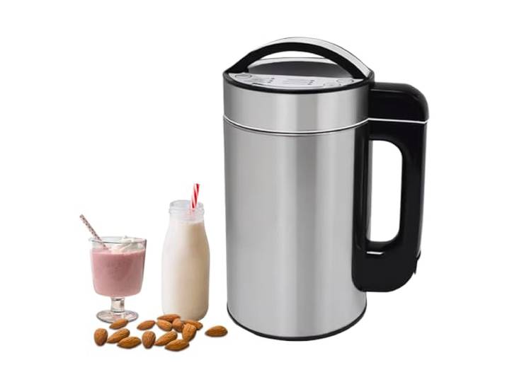 hzexun Pflanzenmilchbereiter Heizleistung 800 Watt, Mixer, Sojamilchbereiter, Suppenbereiter & Nussmilchbereiter für Porridge & Säfte, Touchdisplay, 1.5 Liter