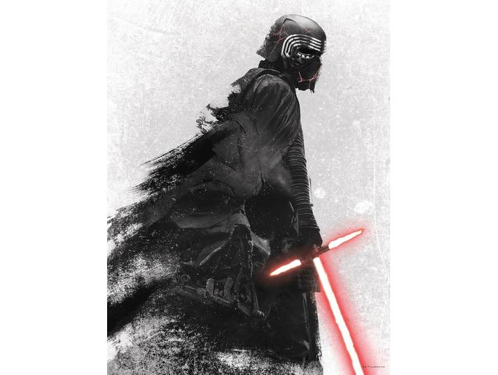 Bild KOMAR Star Wars EP9 Kylo Vader Shadow , bunt (farbe bild(er): bunt), B:30cm H:40cm, Holz, Papier, Bilder, Bild, Wandbild zur Dekoration im Kinderzimmer - ohne Rahmen