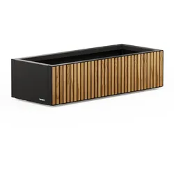 Herstera Garden Pflanzkübel Deco Planter Xic Wood M,,100 x 40 x 25 cm (L x B x H)