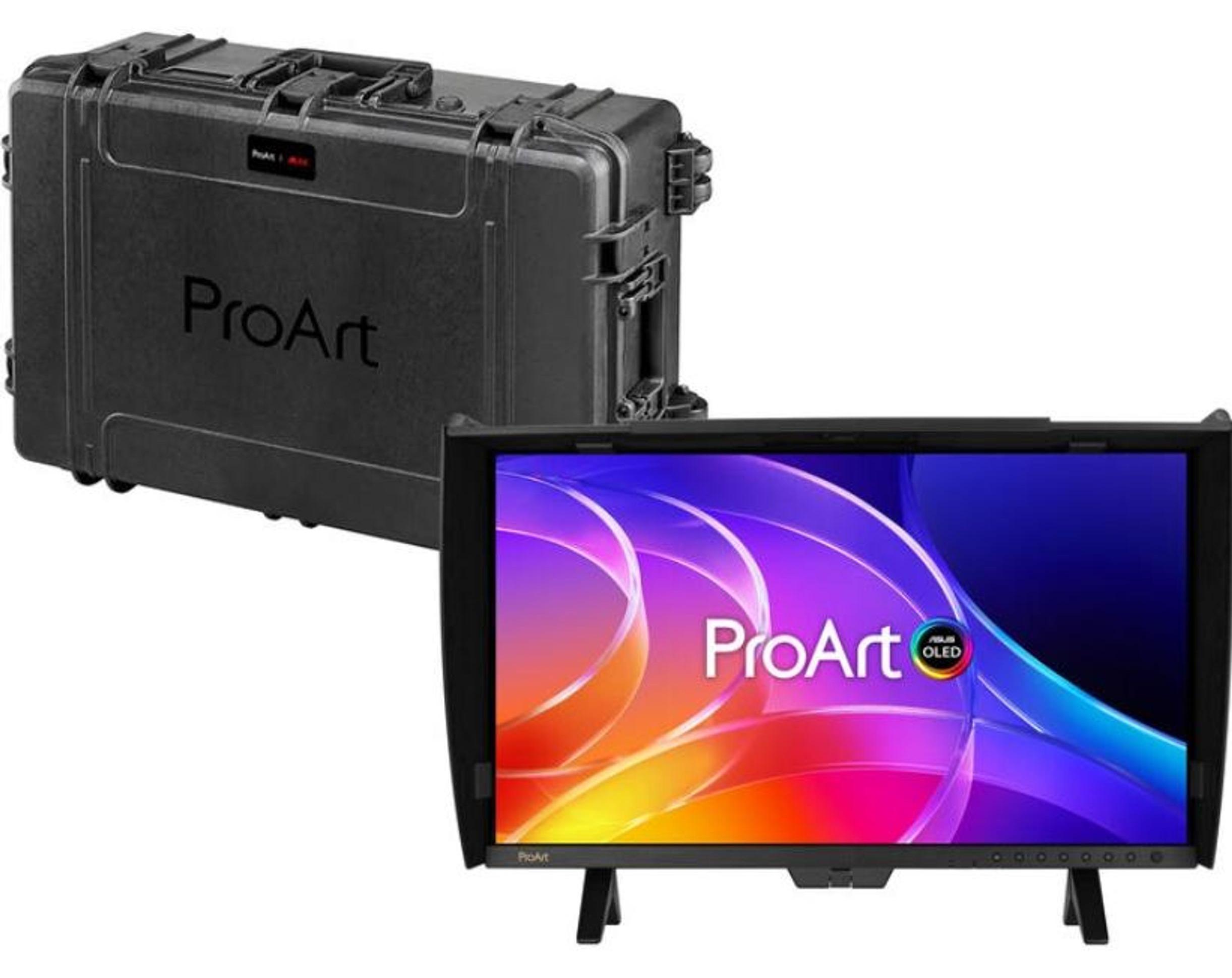 OLED-Monitor ASUS ProArt PA27USD-P, 26,5 Zoll, 4K, 240 Hz, 0,1 ms, Schwarz