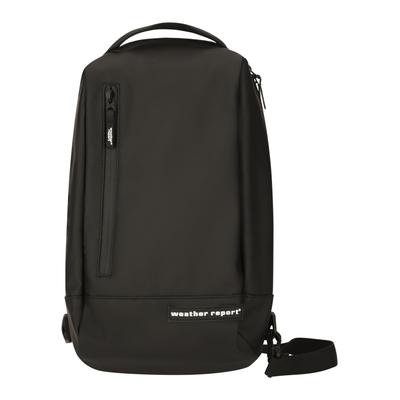 Cityrucksack WEATHER REPORT "Bronze", Gr. B/H/T: 8cm, schwarz, Polyurethane, unifarben, Rucksäcke Cityrucksack, mit wasserabweisenden Reißverschlüssen