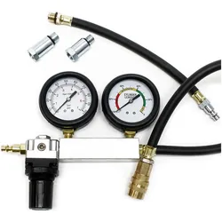 Wiltec, Fahrzeug Werkzeug, Kompressionsdruckprüfer Zylinderleckage Benzinmotor Druckprüfer Zylinder