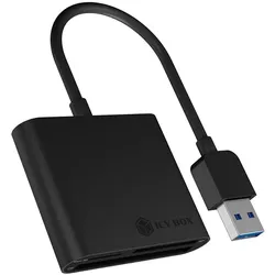 ICY BOX IB-CR301-U3 Externer Multi Card Reader (CF, SD, microSD) mit USB 3.2 Gen 1 Hostanschluss