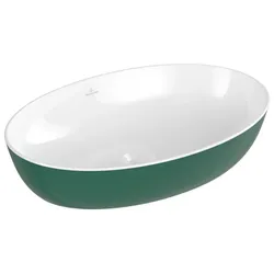 Villeroy & Boch Artis Aufsatzwaschbecken, oval, ohne Überlauf, 610x410mm, 419861BCS7, Farbe: Forest