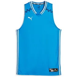 PUMA Hoops Team Game Basketballtrikot Jungen 07 - electric blue lemonade 164