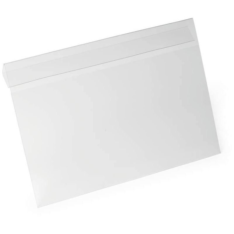DURABLE 10 Kennzeichnungstaschen HARD COVER transparent DIN A4 quer