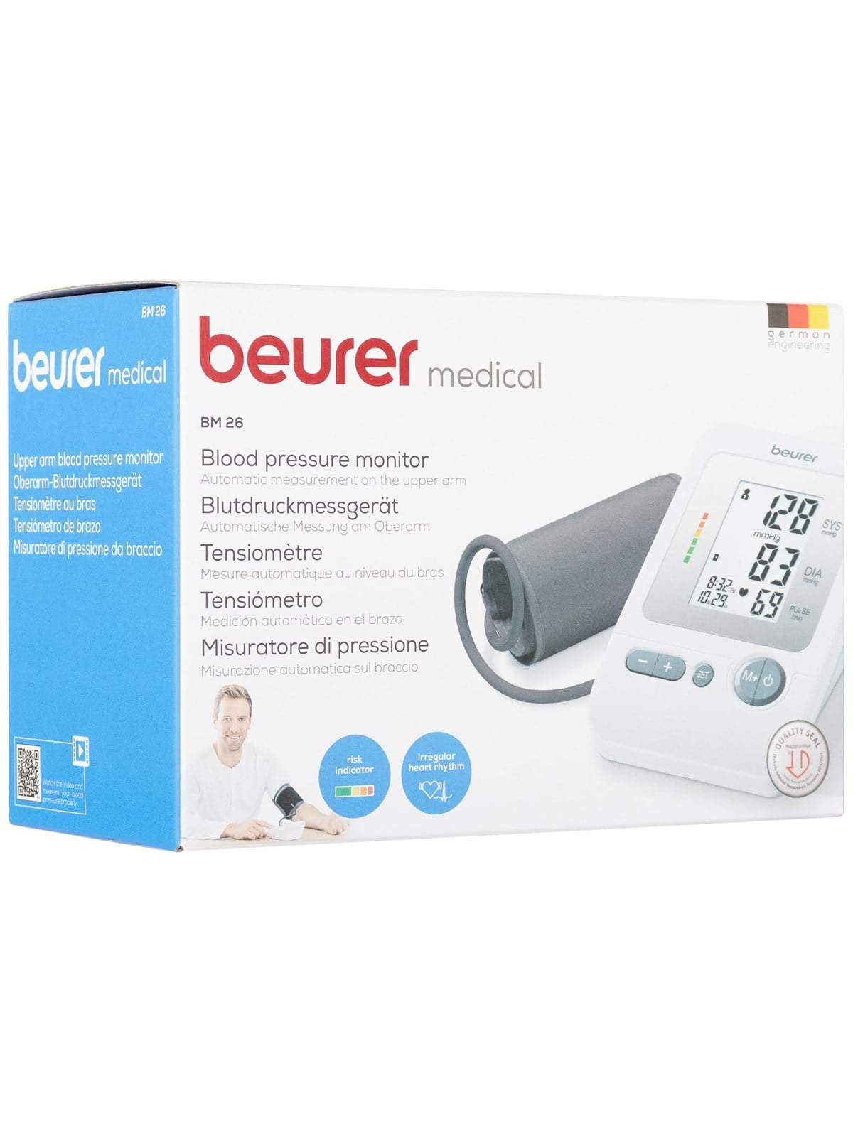 Beurer Blutdruckmessgerät BM26 Blutdruckmessgerät für Oberarm