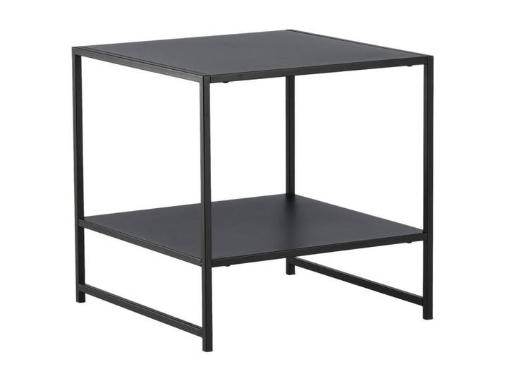 Livetastic Beistelltisch, Schwarz, Metall, rechteckig, eckig, 50x50x50 cm, Stauraum, Wohnzimmer, Wohnzimmertische, Beistelltische, Beistelltische Metall