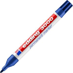 Edding 3000 Permanentmarker, Strichbreite 1,5 - 3 mm, blau